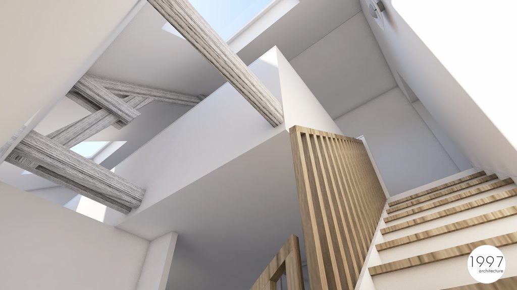 NOUVEL ESCALIER ET ENTREE